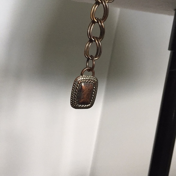 Bronze and Silver Chain Link Belt - Picture 7 of 7